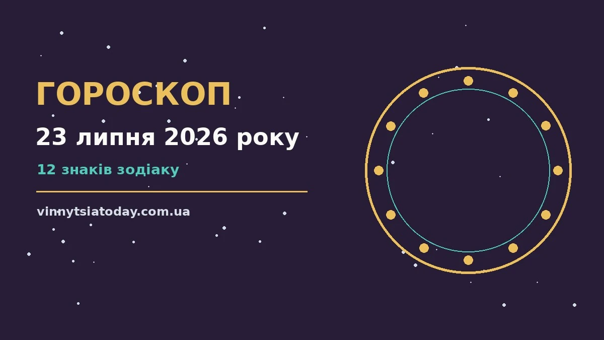 Щоденний гороскоп на 23 липня 2026 року: ритм дня, плани, поради для дванадцяти знаків