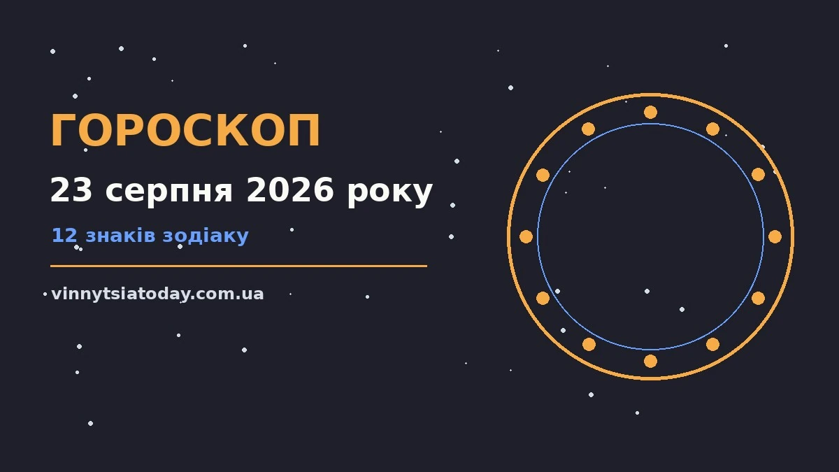 Гороскоп на 23 серпня 2026 року: ритм дня для 12 знаків для планів і важливих справ