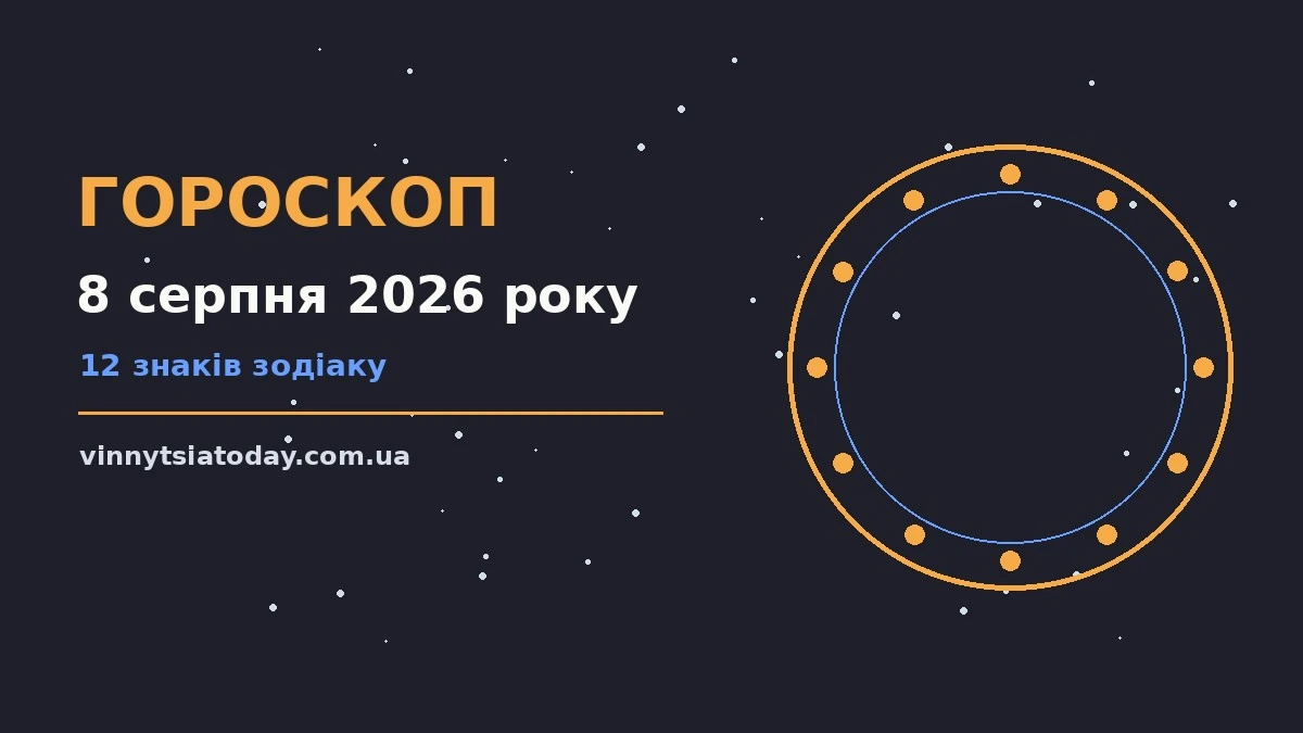 Зоряний гороскоп на 8 серпня 2026 року: настрій, родина і кохання