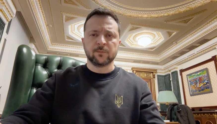 Володимир Зеленський під час вечірнього звернення 28 вересня