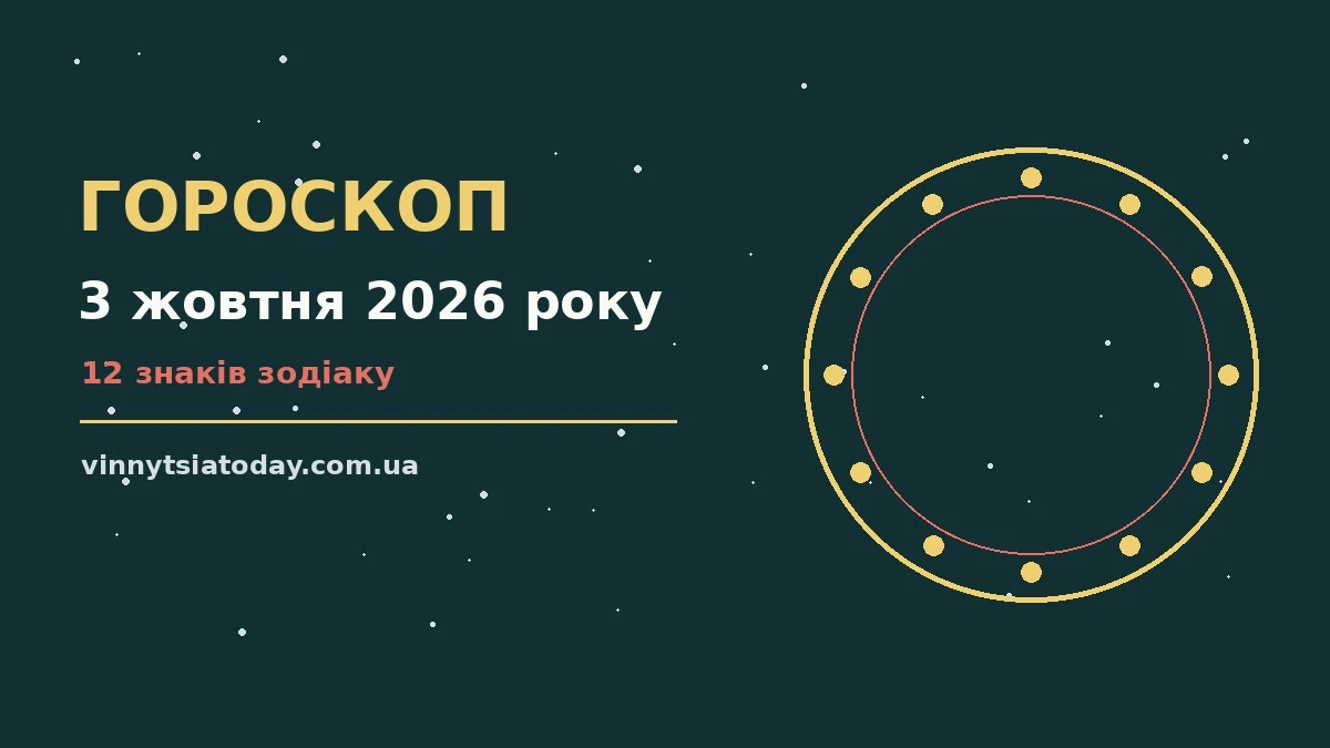 Гороскоп на 3 жовтня 2026 року: ритм дня для 12 знаків для планів і важливих справ