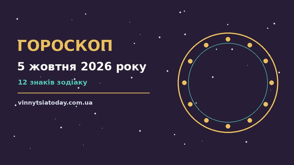 Гороскоп на 5 жовтня 2026 року: ритм дня для 12 знаків для планів і важливих справ
